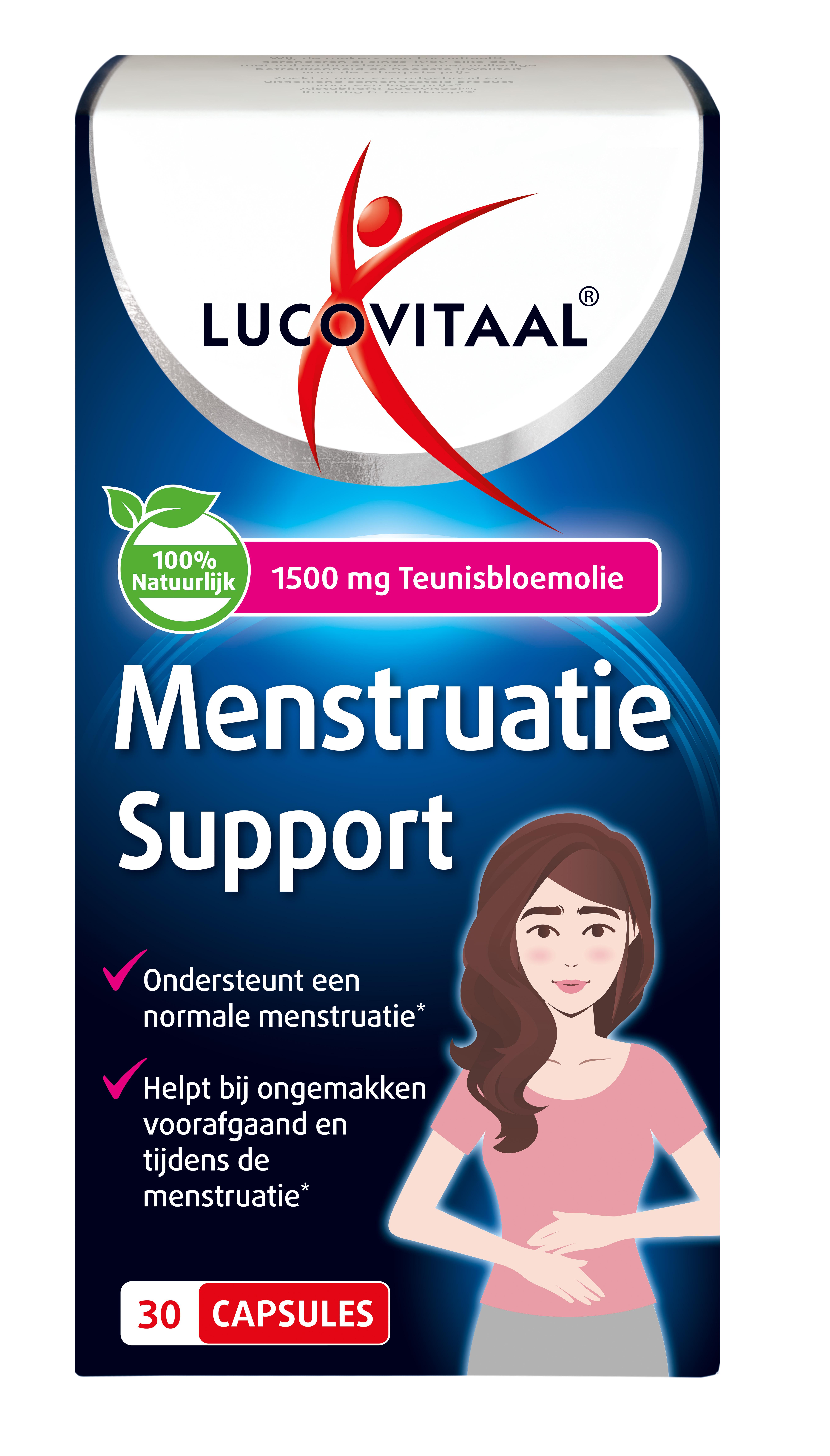 LUCOVITAAL MENSTRUATIE SUPPORT- TEUNISBLOEMOLIE