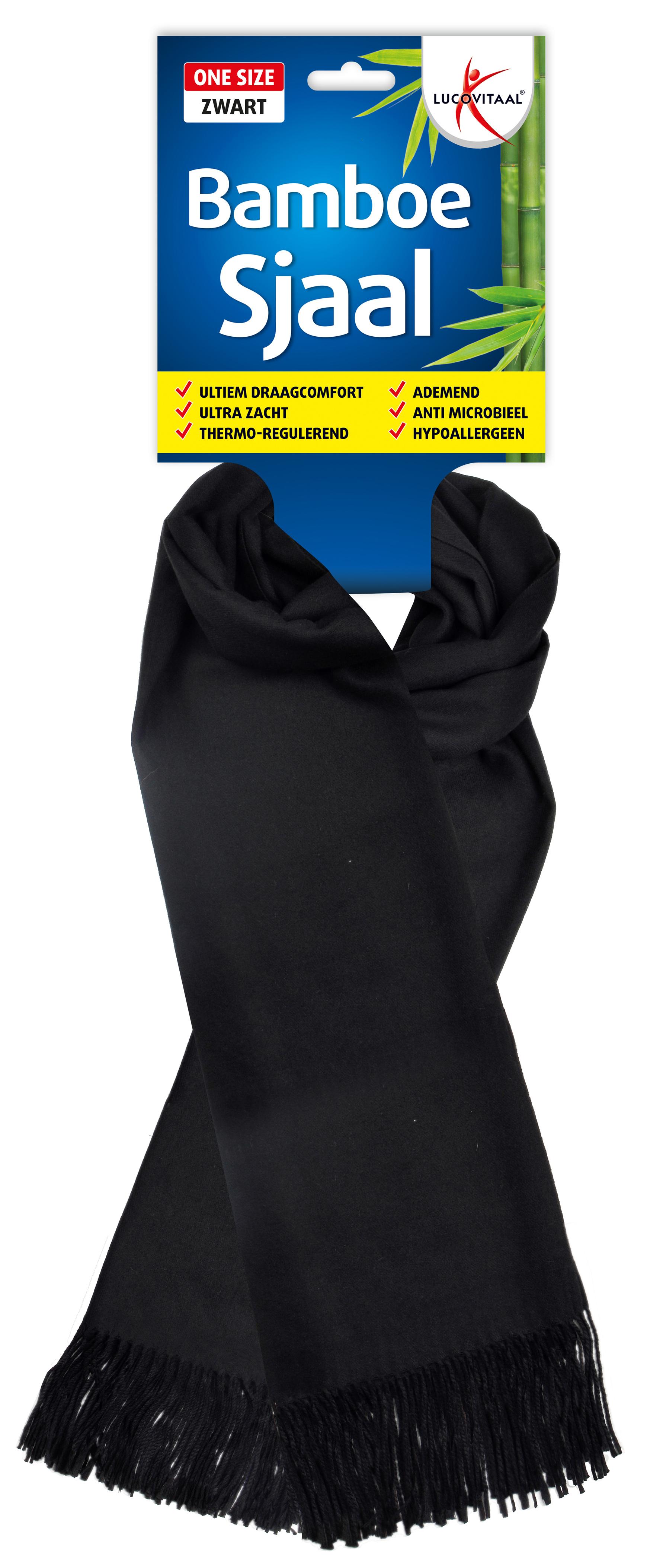 LUCOVITAAL BAMBOE SJAAL ZWART