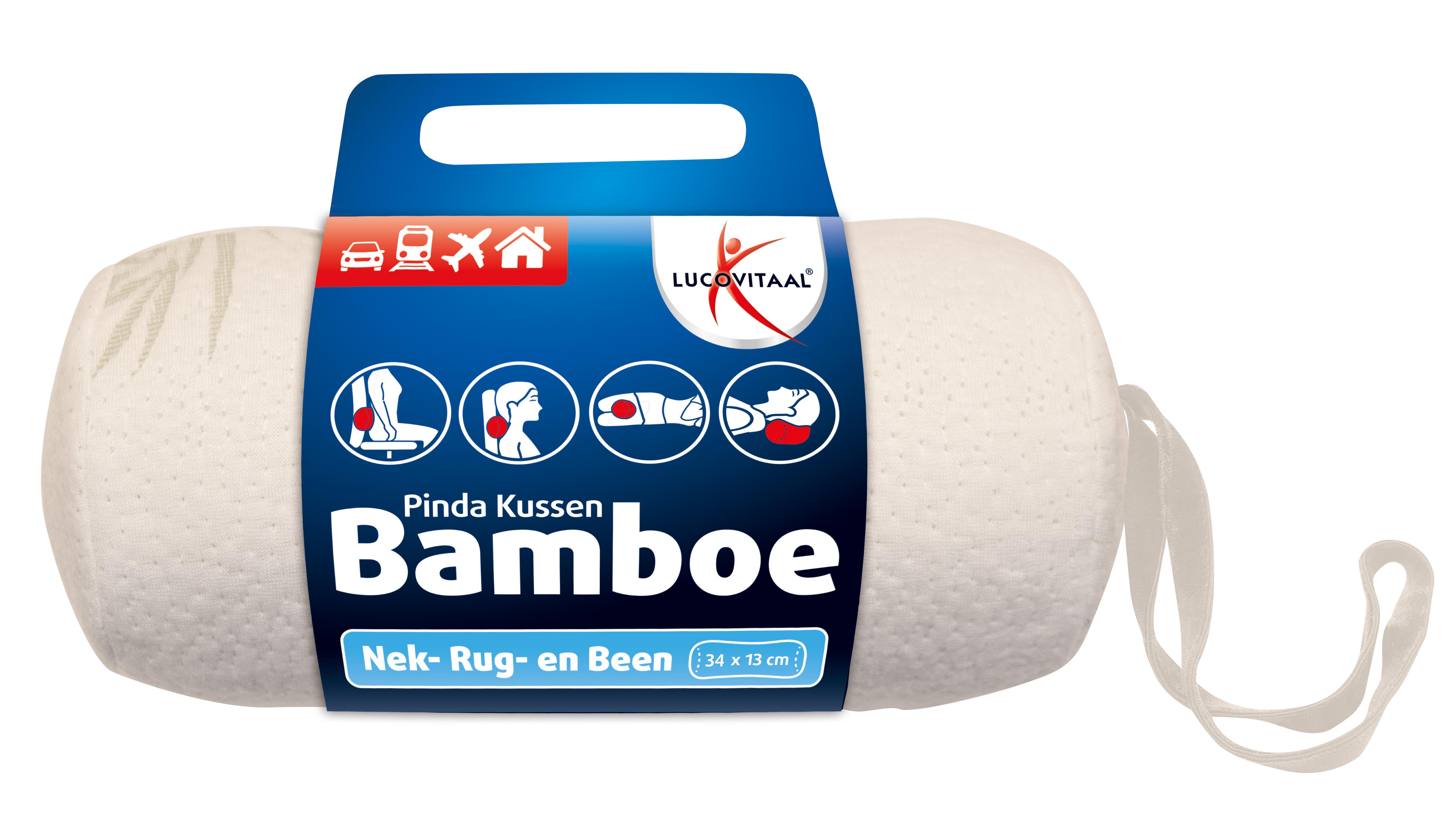 LUCOVITAAL BAMBOE PINDA KUSSEN WIT