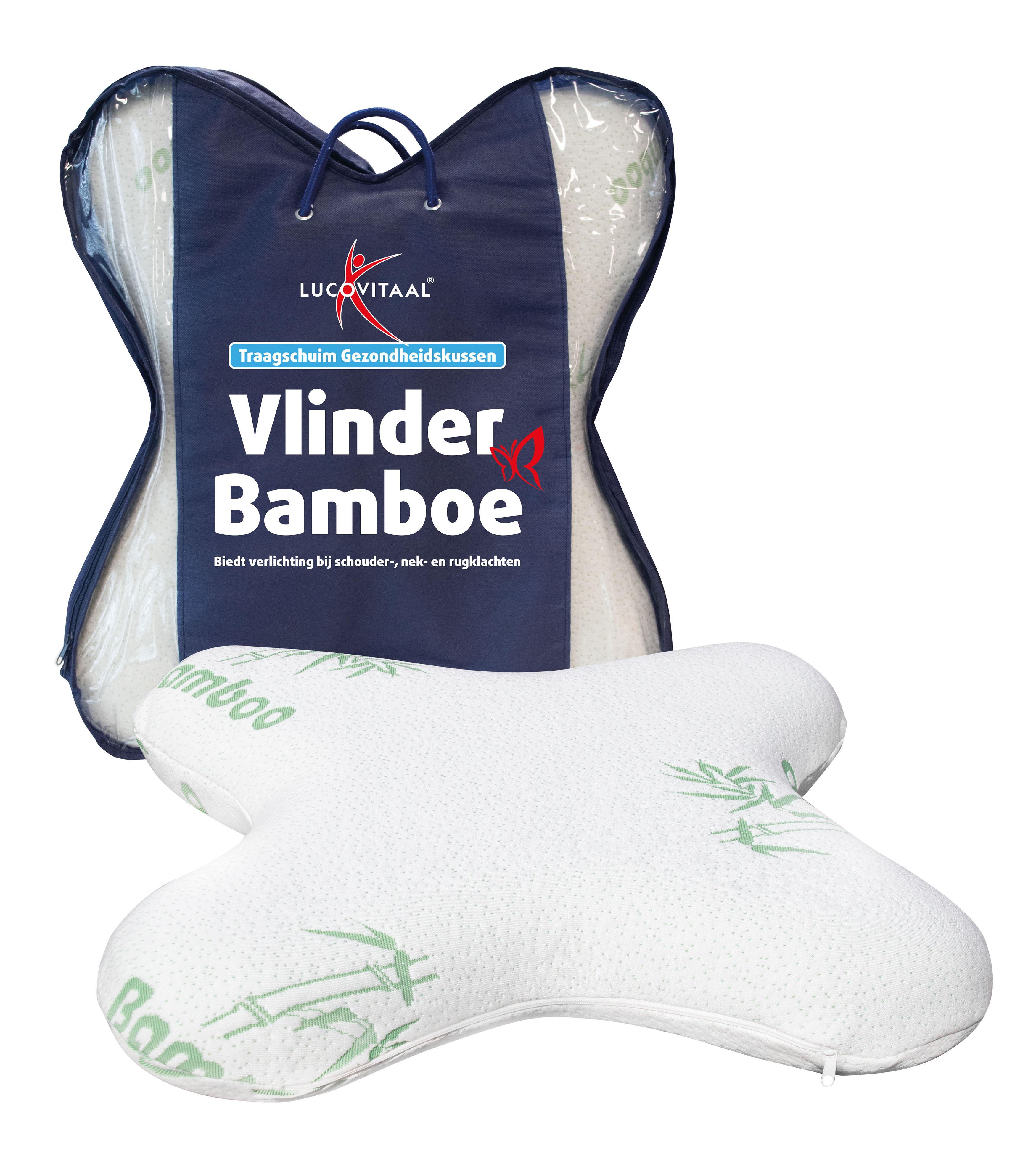 LUCOVITAAL BAMBOE VLINDERKUSSEN