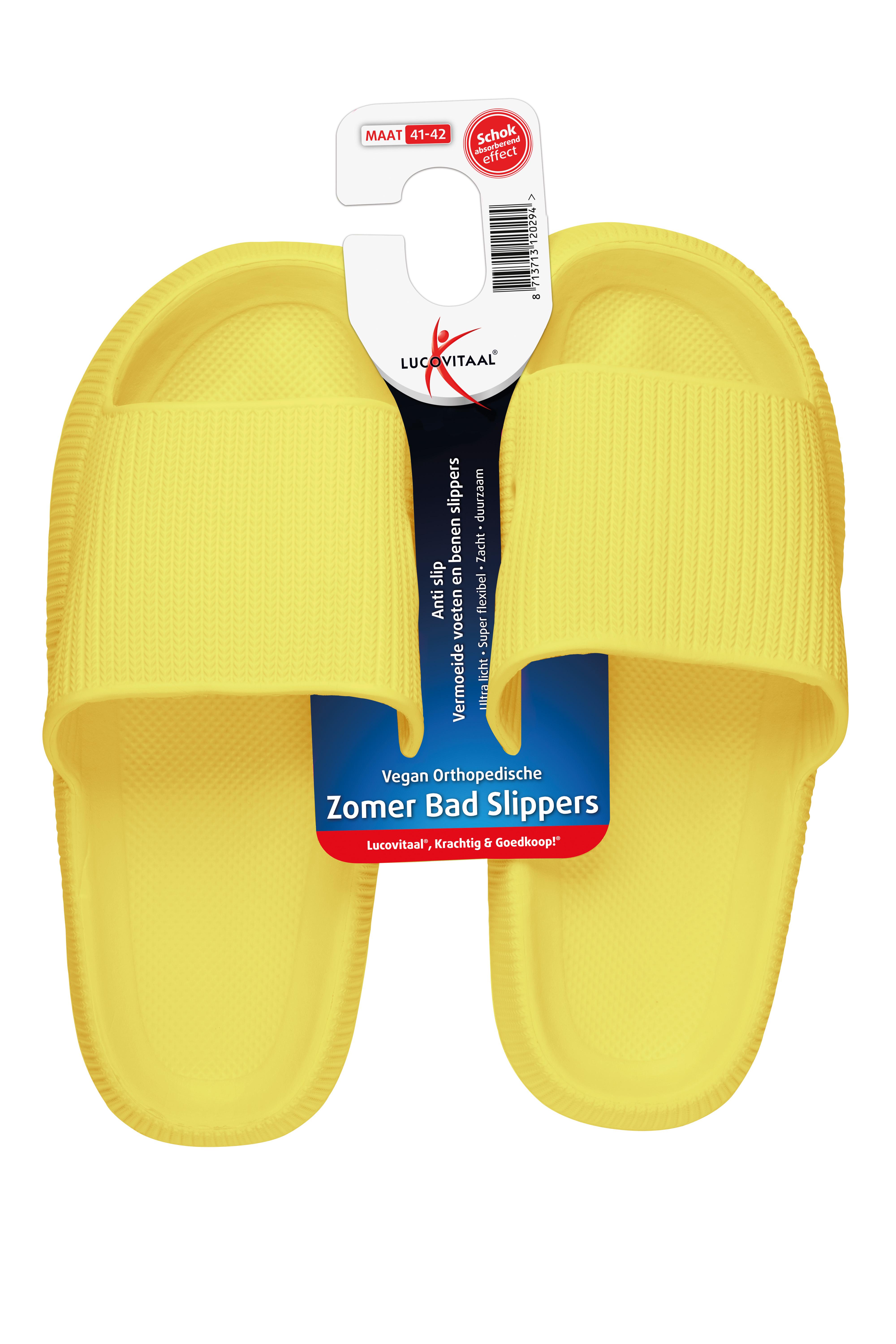LUCOVITAAL BADSLIPPER ORTHOPEDISCH 41-42 GEEL