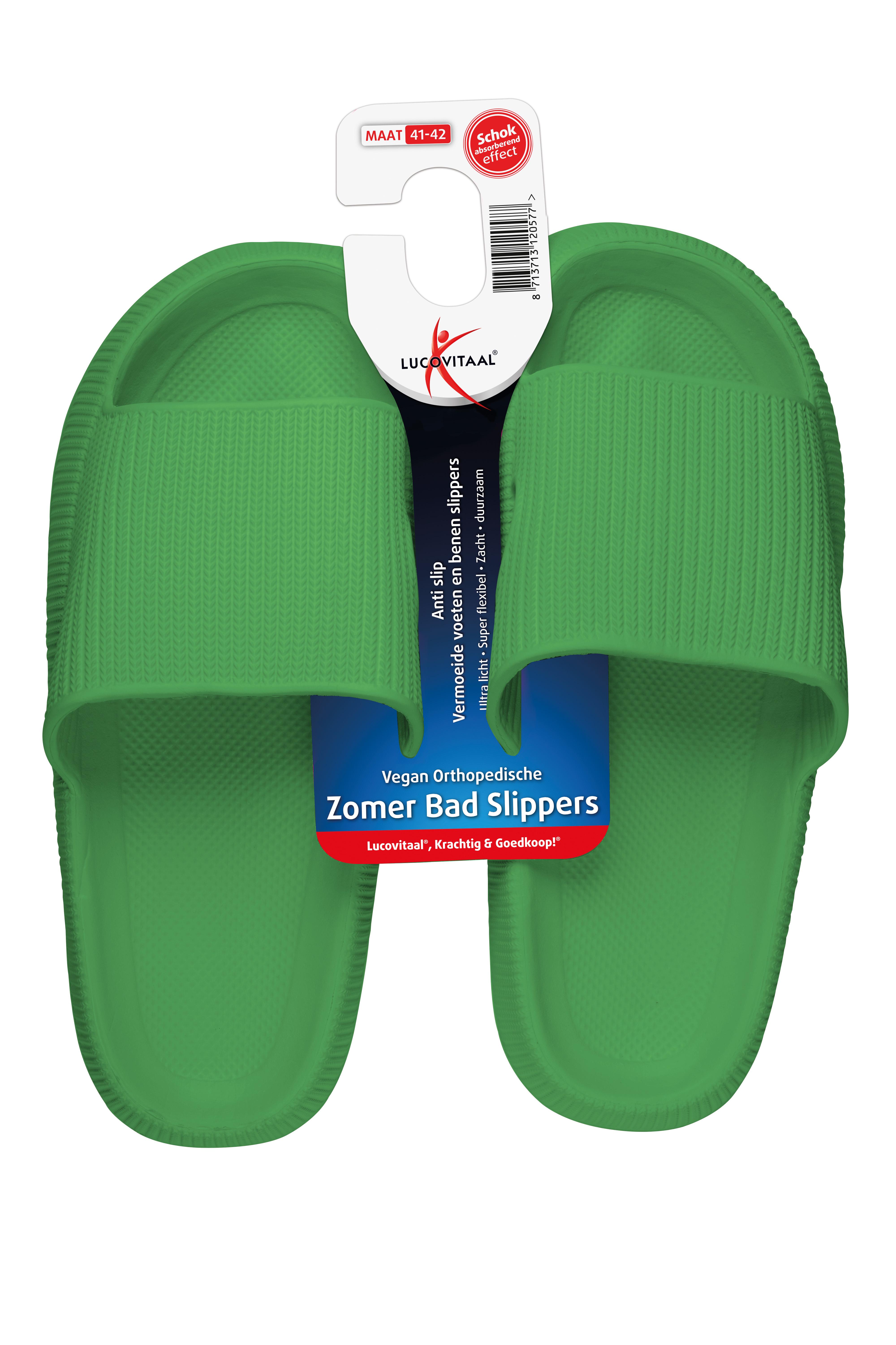 LUCOVITAAL BADSLIPPER ORTHOPEDISCH 41-42 GROEN