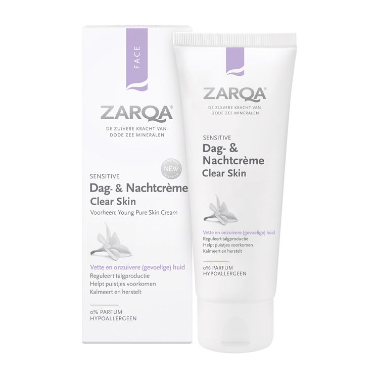 ZARQA YOUNG DAG/NACHT CREME CLEAR SKIN