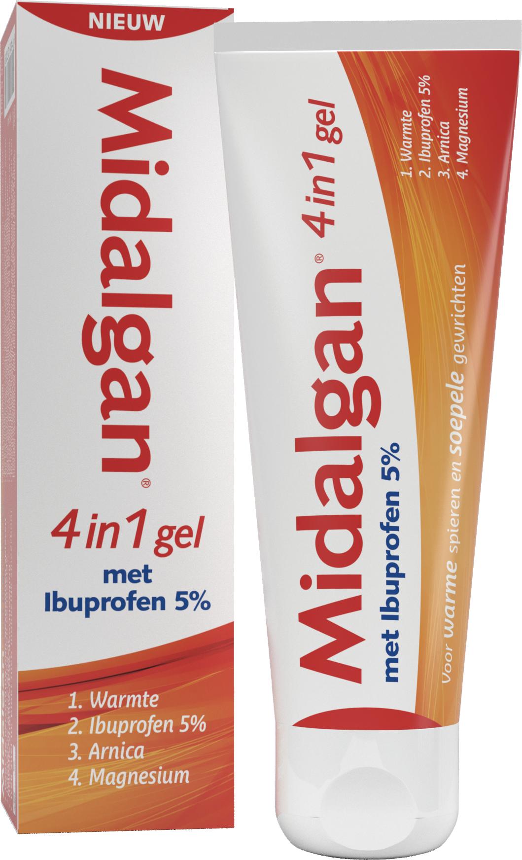 MIDALGAN 4IN1 GEL MET 5% IBUPROFEN