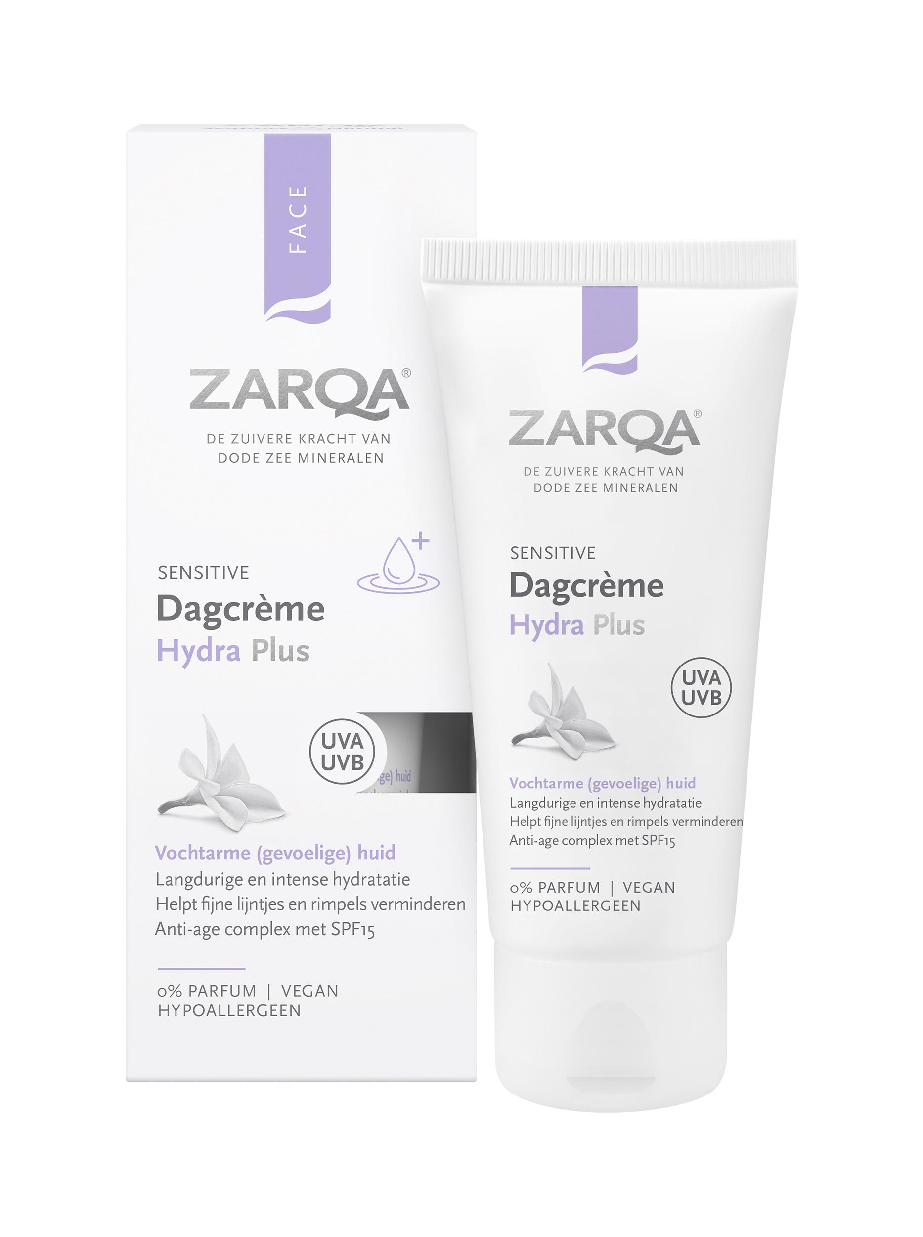 ZARQA FACE DAGCREME HYDRA PLUS SENSITIVE SPF 15