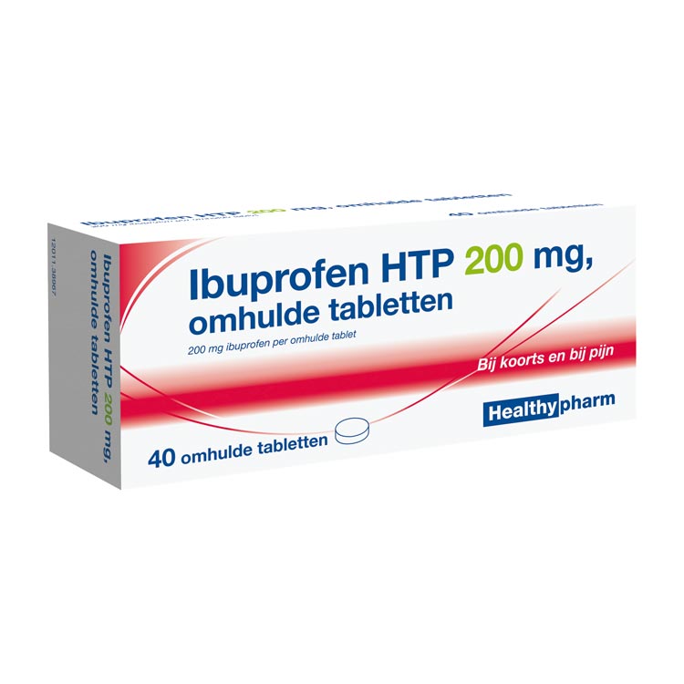 HEALTHY IBUPROFEN 200 MG SUIKERVRIJ