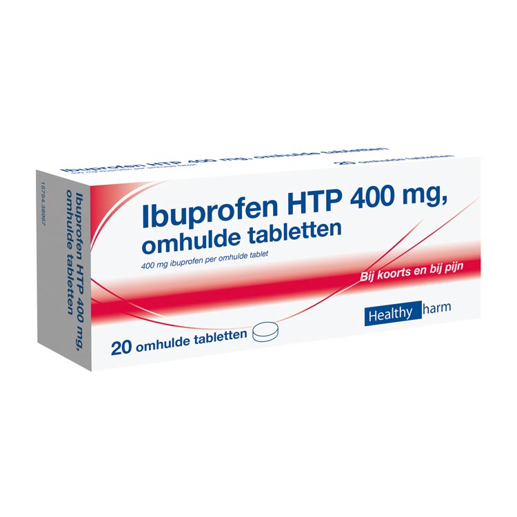 HEALTHY IBUPROFEN 400MG SUIKERVRIJ