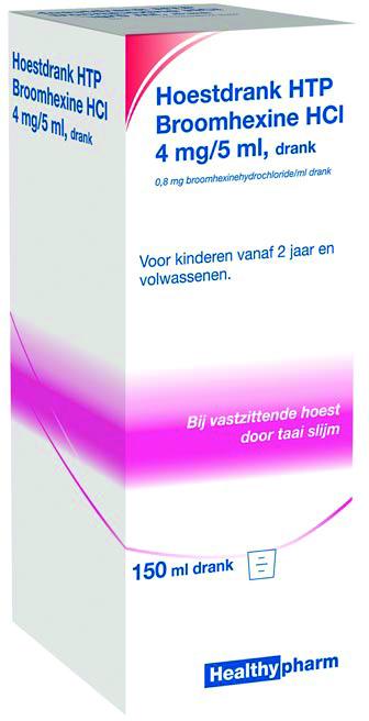 HEALTHY HOESTDRANK BROOMHEXINE 4MG/5 ML SUIKERVRIJ