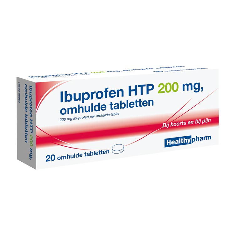 HEALTHY IBUPROFEN 200 MG  SUIKERVRIJ