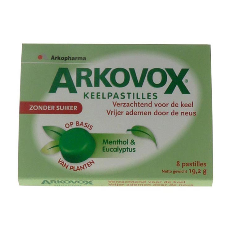 ARKOPHARMA ARKOVOX KEELPASTILLES MENTHOL   EUCALYPTUS
