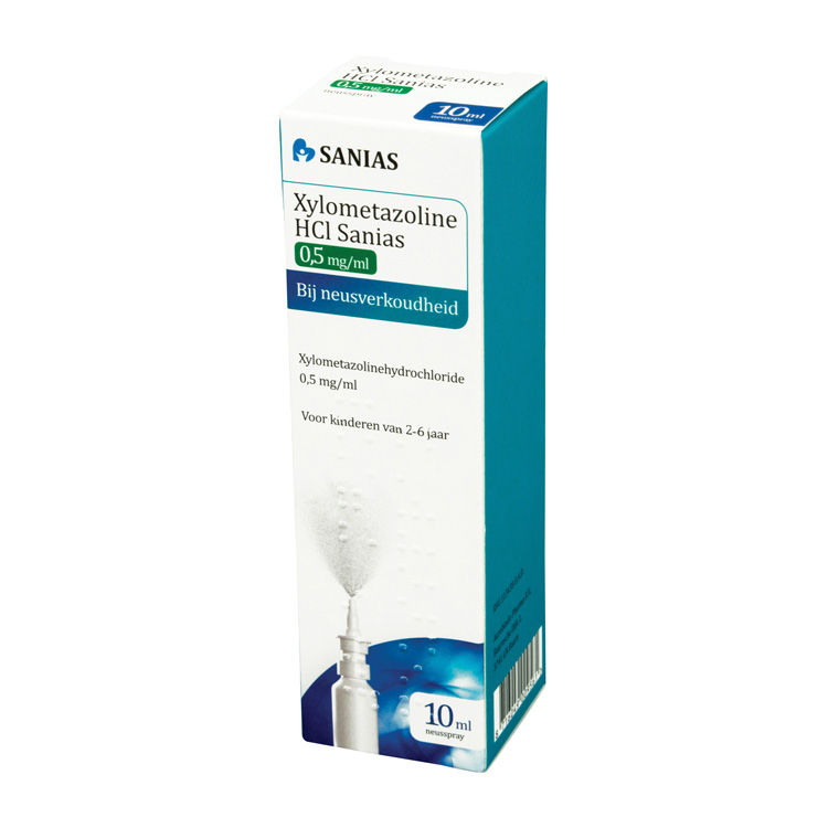 SANIAS NEUSSPRAY KIND XYLOMETAZOLINE HCL 0,5MG/ML