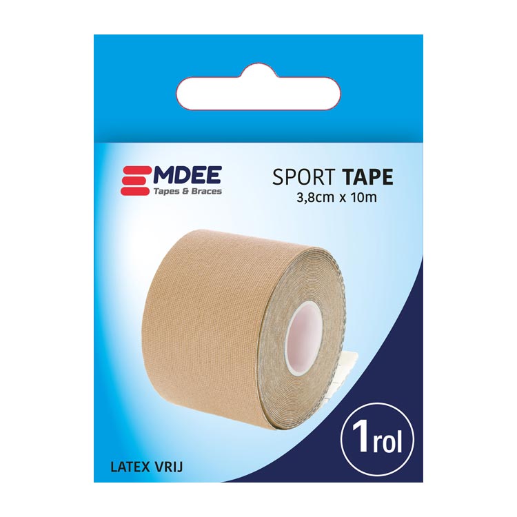EMDEE SPORTTAPE 10MX3.8CM SINGLE SKIN