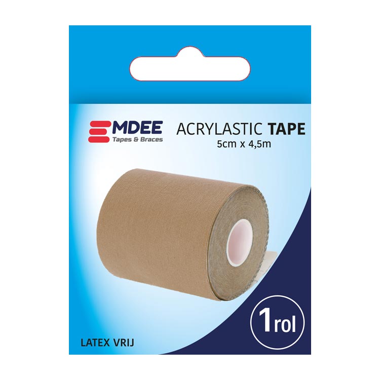 EMDEE STRETCH TAPE 5CMX4,5M HUIDSKLEUR