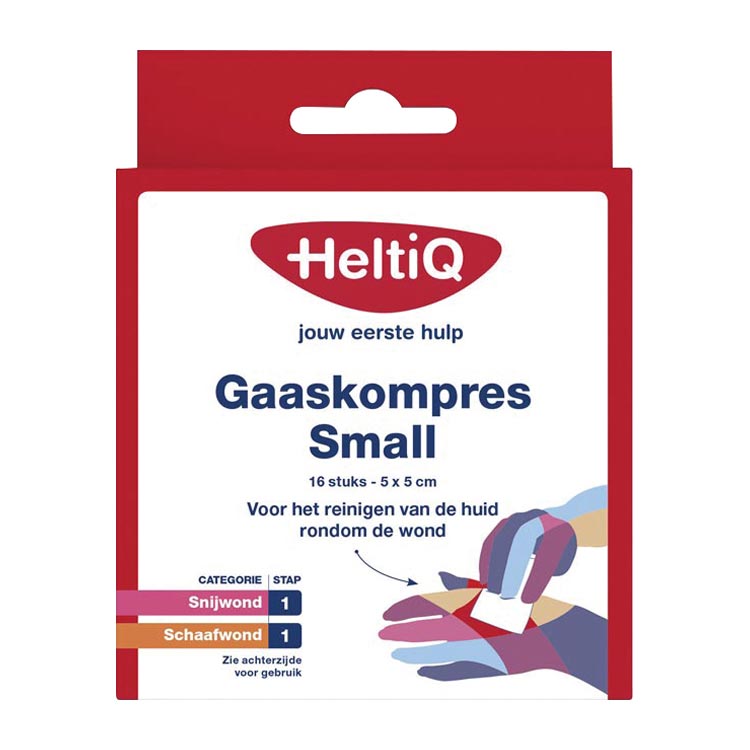 HELTIQ GAASKOMPRES STERIEL 5x5