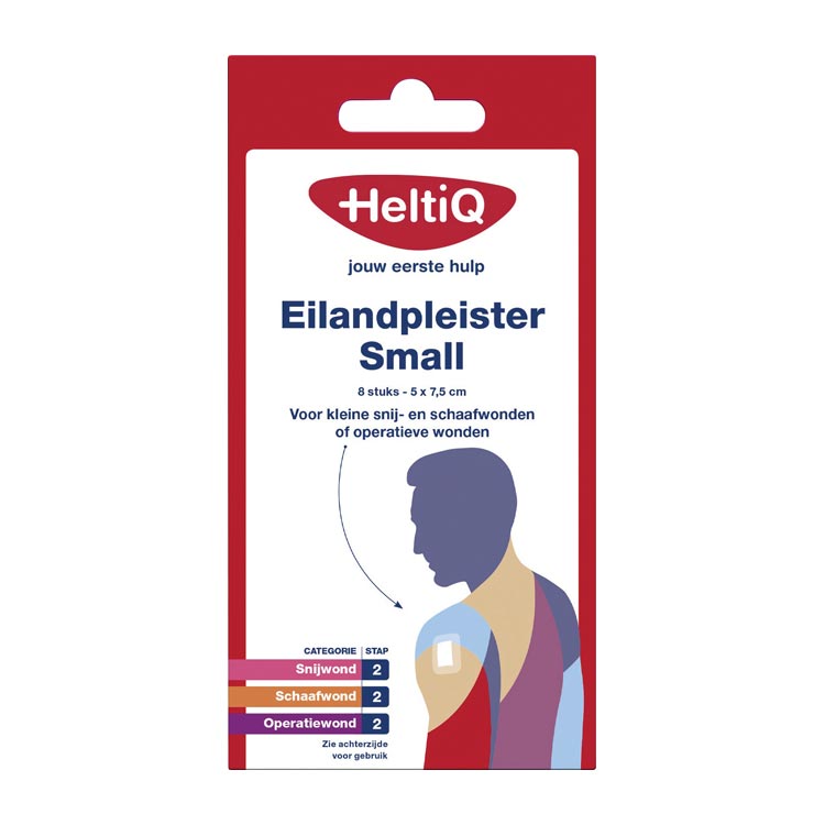 HELTIQ EILANDPLEISTER SMALL 5X7,5CM