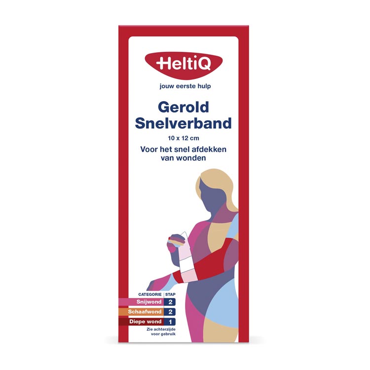 HELTIQ SNELVERBAND NO 3 10x12 CM