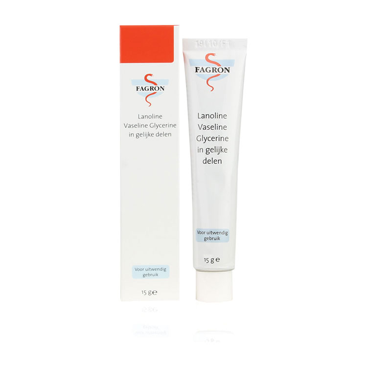 FAGRON LANOLINE VASELINE GLYCERINE IN GELIJKE DELEN