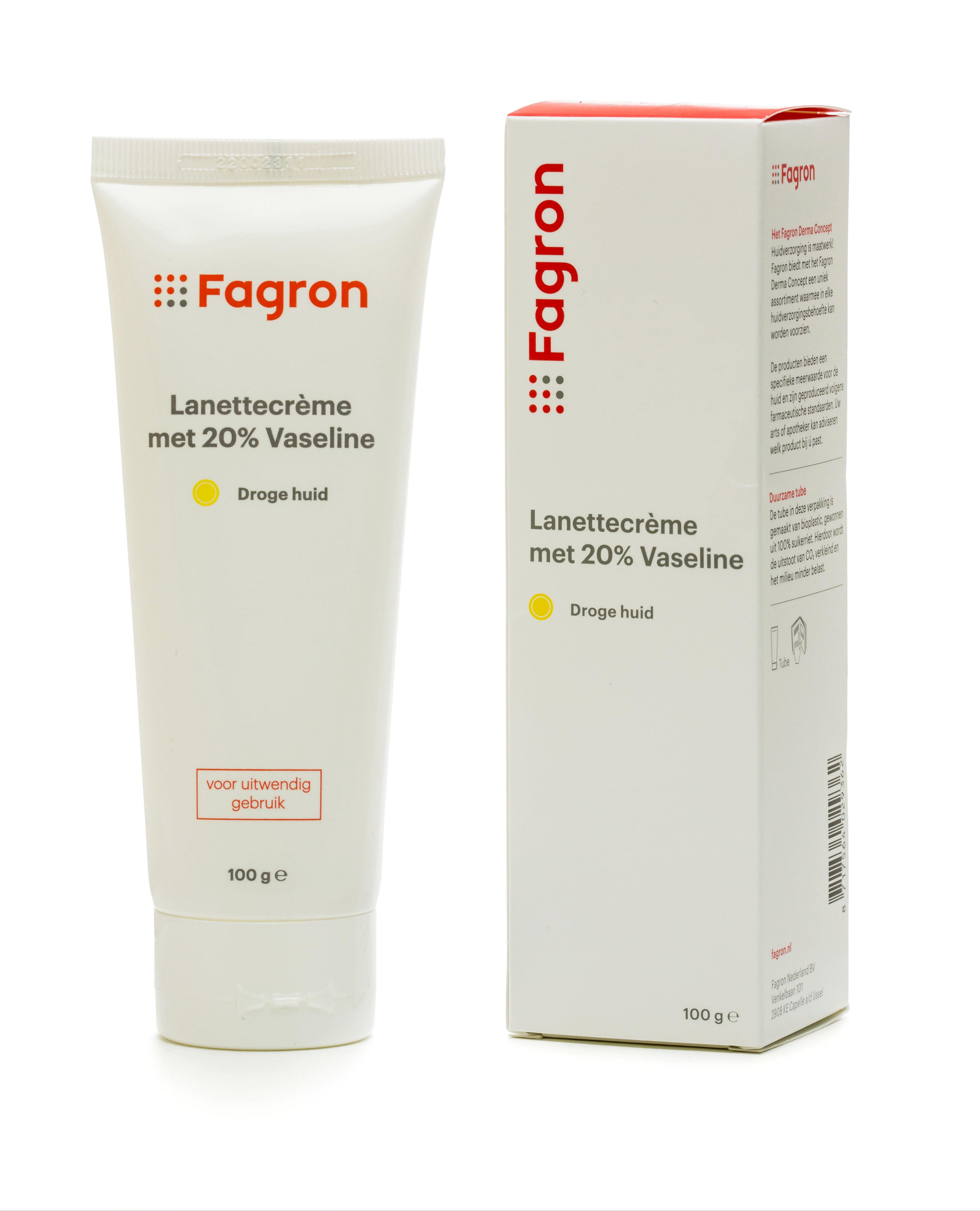 FAGRON LANETTECREME   20% VASELINE IN DOOSJE
