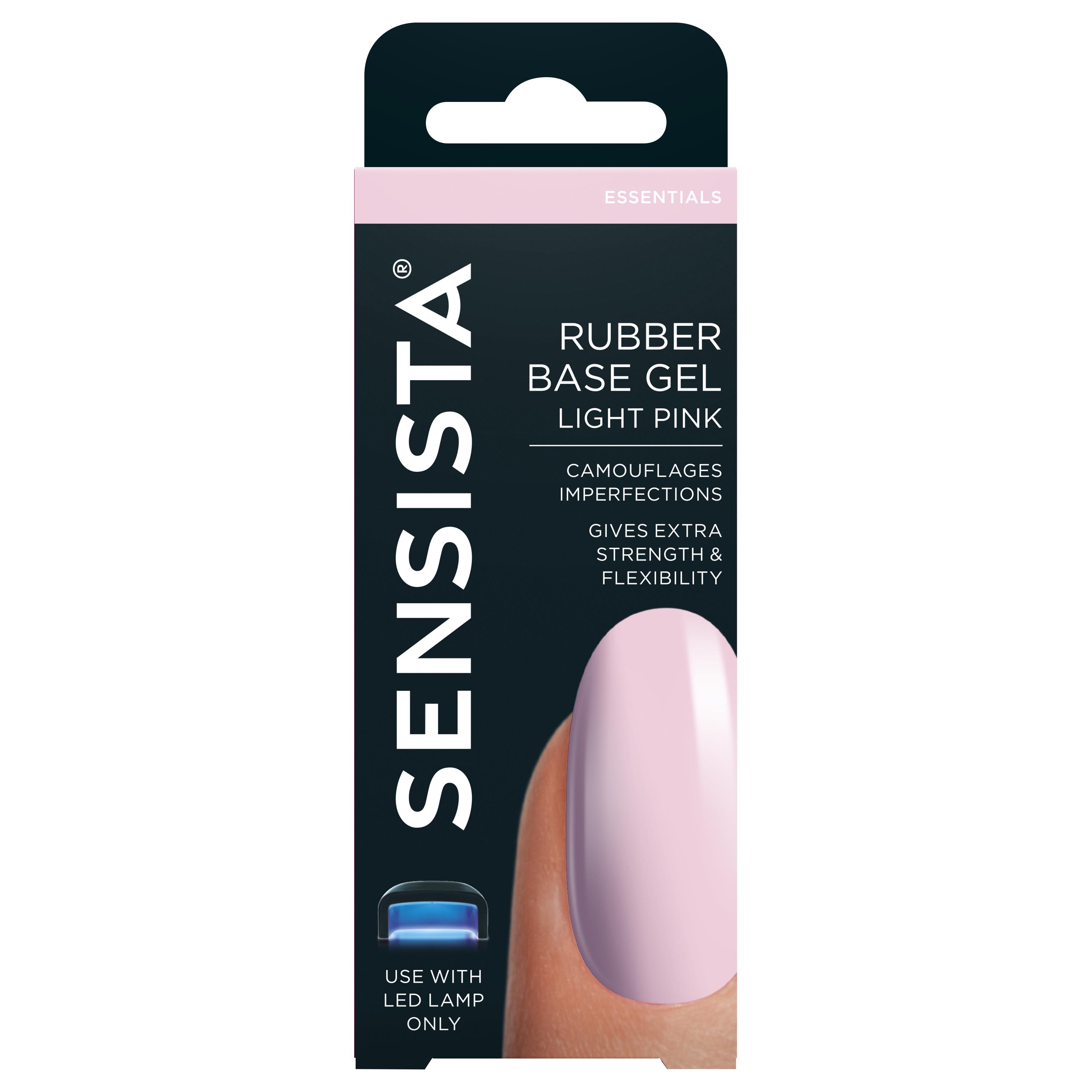SENSISTA RUBBER BASE GEL LIGHT PINK