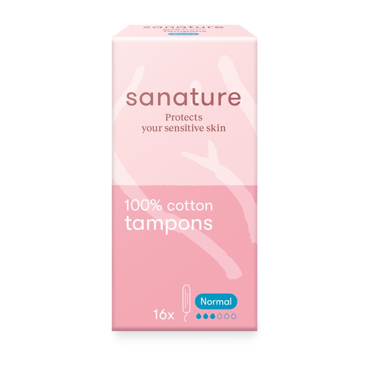 SANATURE KATOENEN TAMPONS NORMAAL