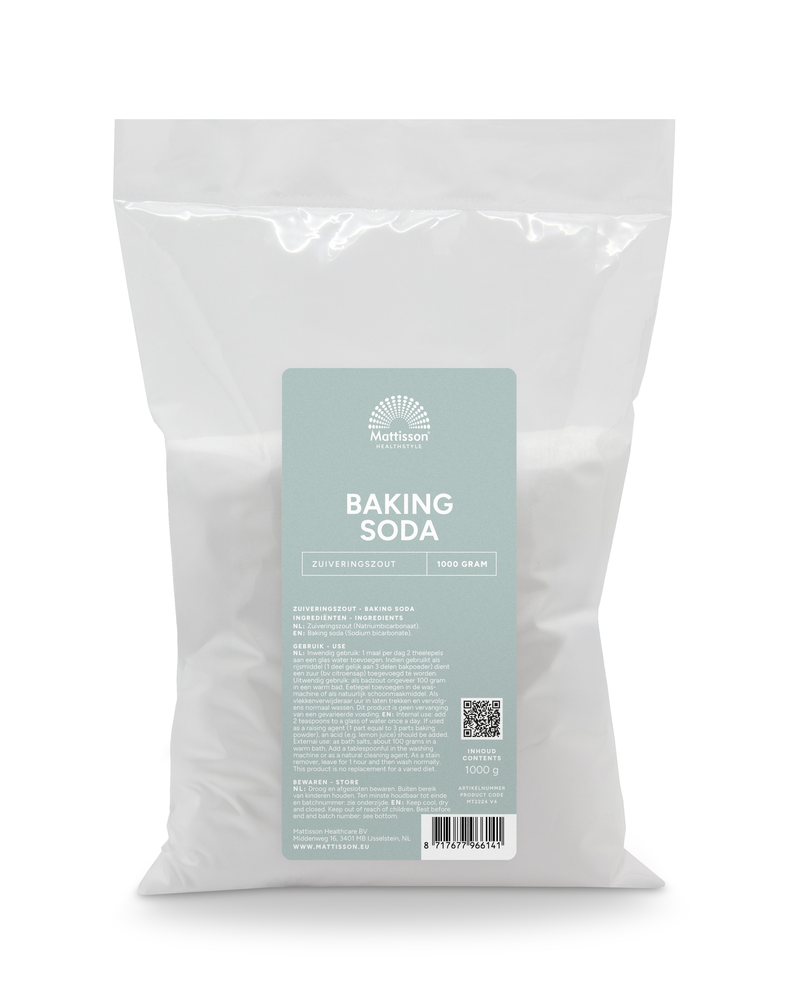 MATTISSON ABSOLUTE BAKING SODA ZUIVERINGSZOUT (NATRIUM BICARB.)