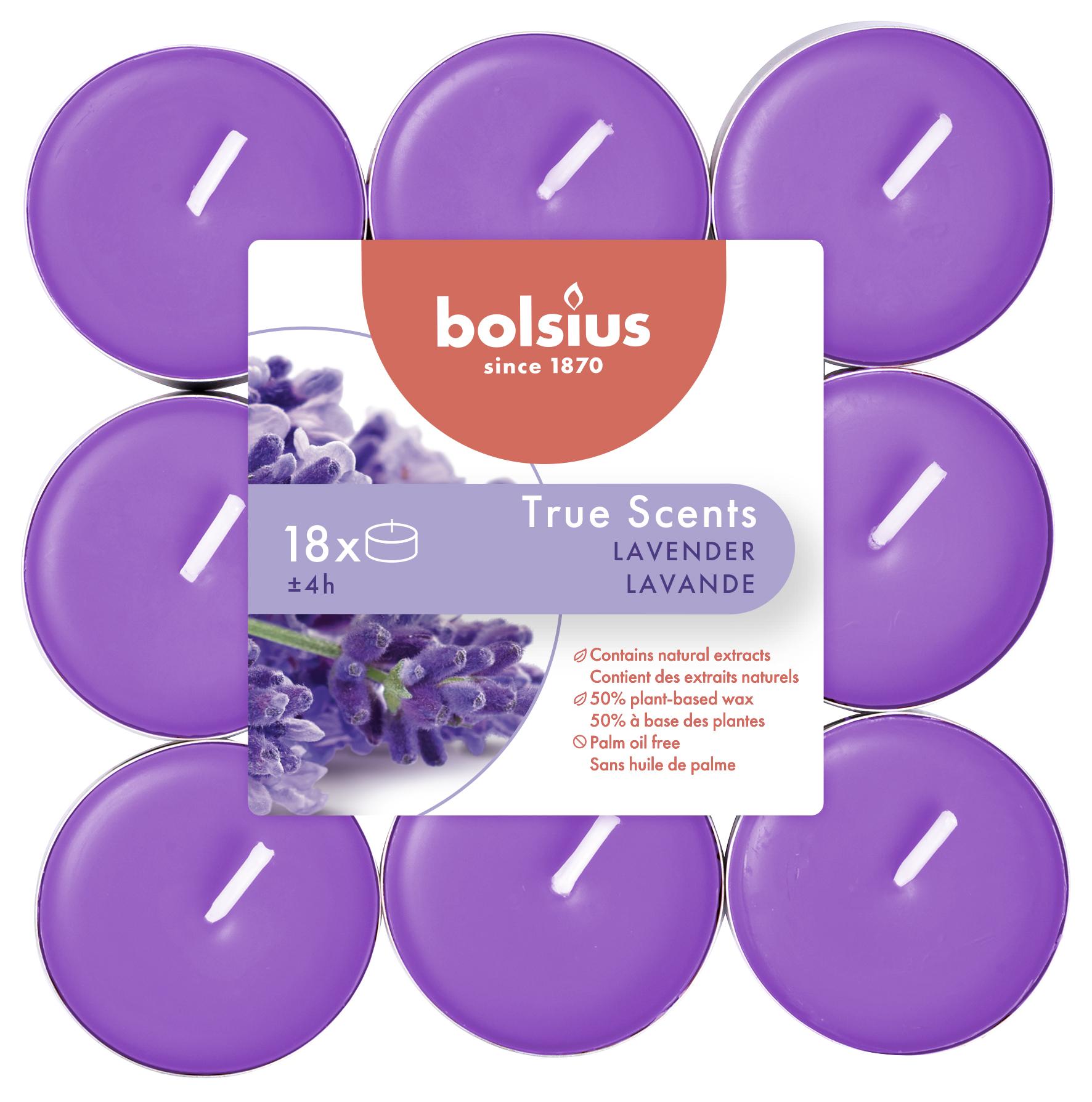 BOLSIUS GEURTHEELICHTEN TRUE SCENTS LAVENDER
