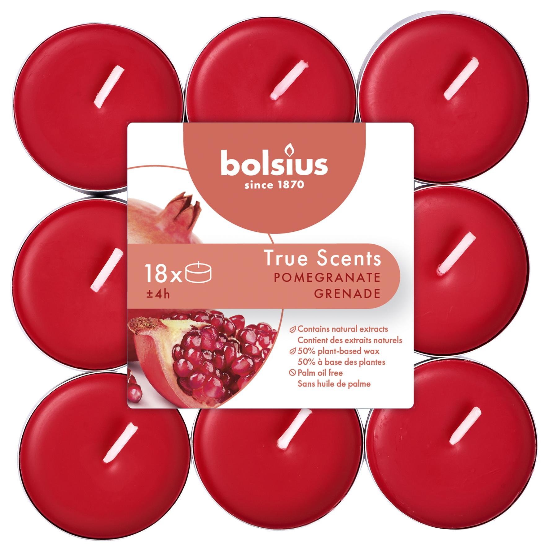 BOLSIUS GEURTHEELICHTEN TRUE SCENTS POMEGRANATE