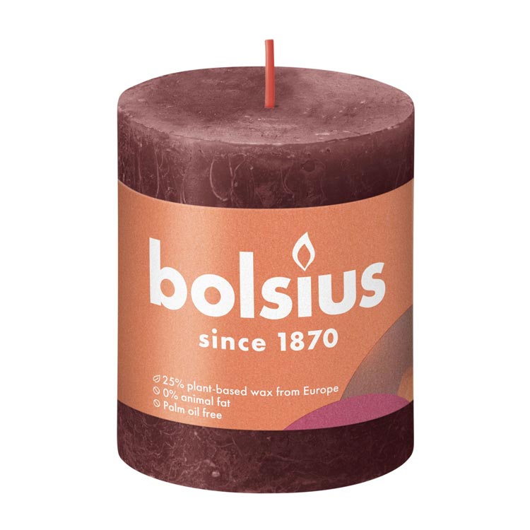 BOLSIUS SHINE STOMPKAARS 80x68 VELVET RED