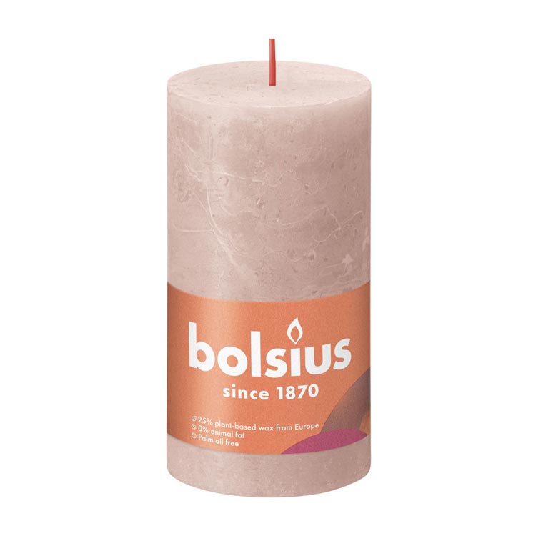 BOLSIUS SHINE STOMPKAARS 130x68 MISTY PINK