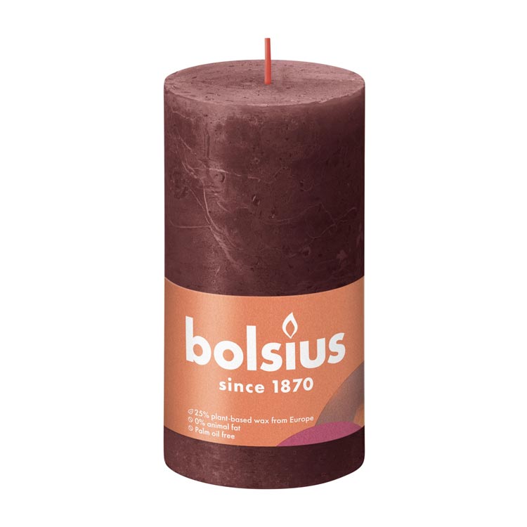 BOLSIUS SHINE STOMPKAARS 130x68 VELVET RED