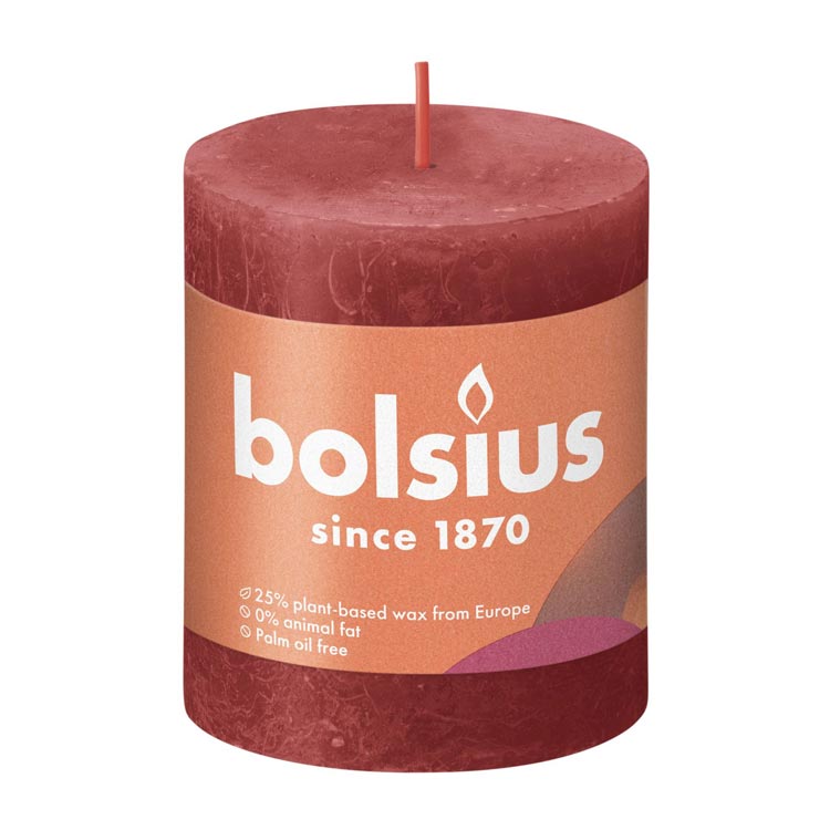 BOLSIUS SHINE STOMPKAARS 80x68 DELICATE RED