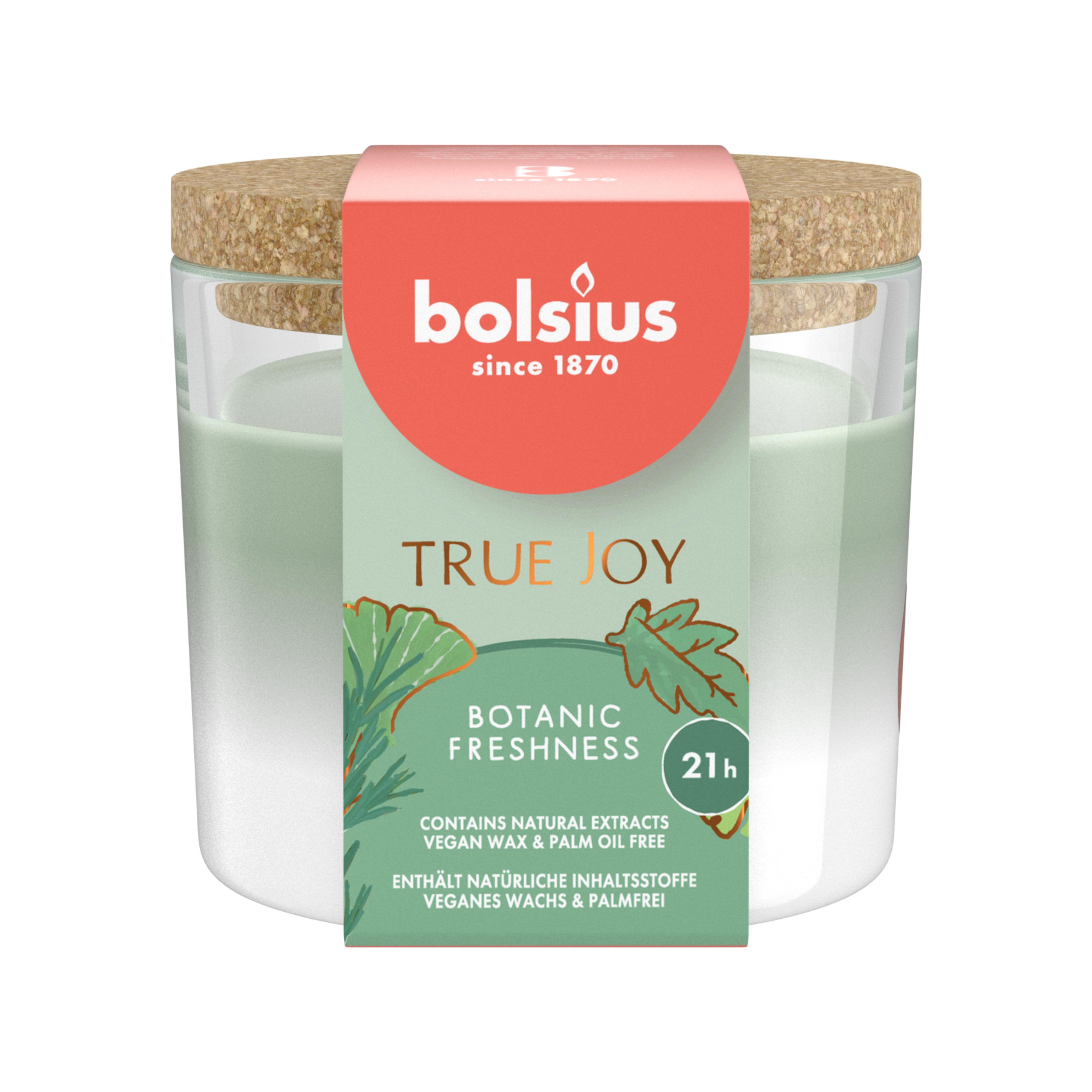 BOLSIUS GEURGLAS TRUE JOY BOTANIC FRESHNESS