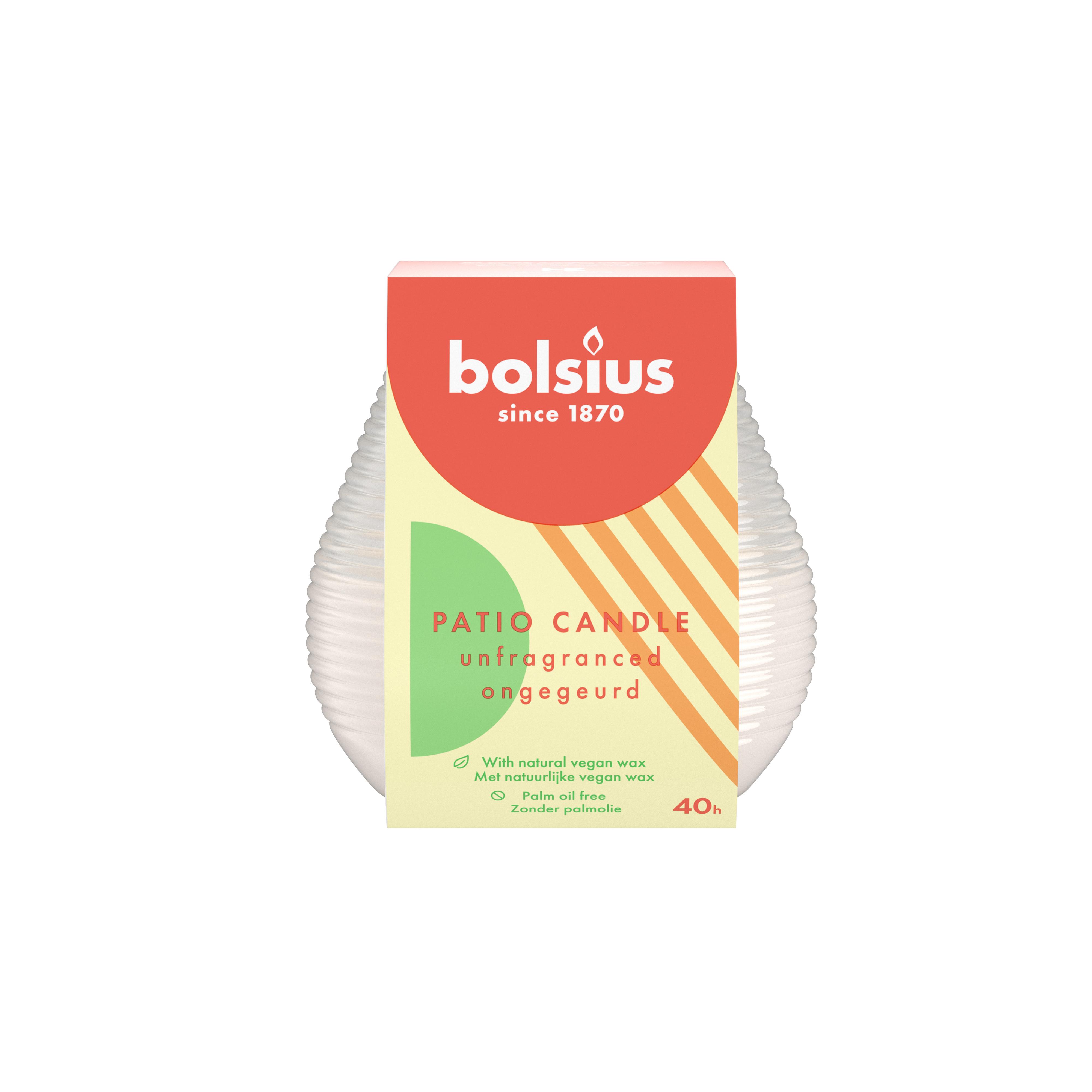 BOLSIUS PATIOLIGHT TRUE CITRONELLA MELKWIT ONGEGEURD