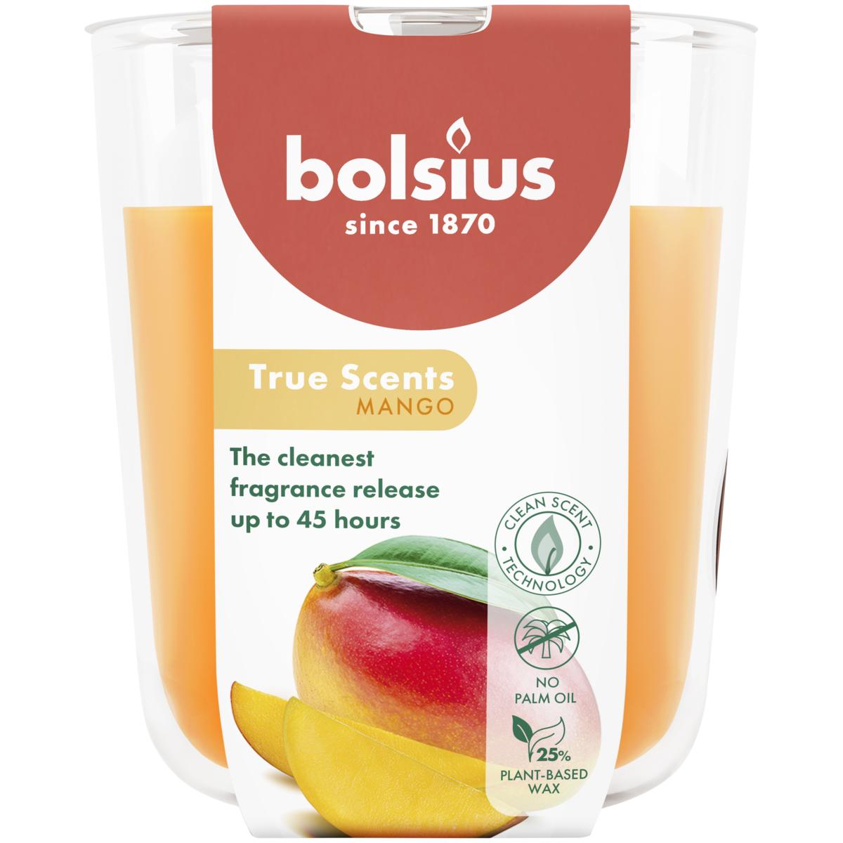 BOLSIUS GEURGLAS 97/85 TRUE SCENTS MANGO
