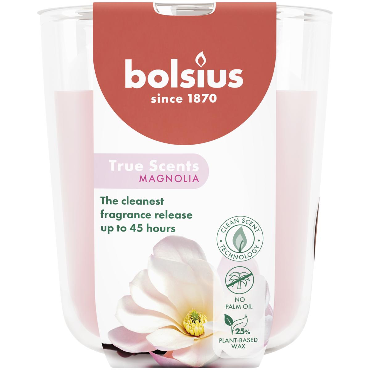 BOLSIUS GEURGLAS 97/85 TRUE SCENTS MAGNOLIA