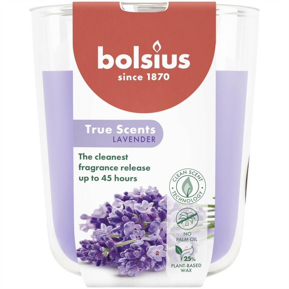 BOLSIUS GEURGLAS 97/85 TRUE SCENTS LAVENDER