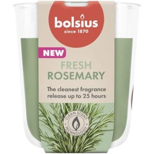 BOLSIUS GEURGLAS 80/73 TRUE SCENTS ROSEMARY