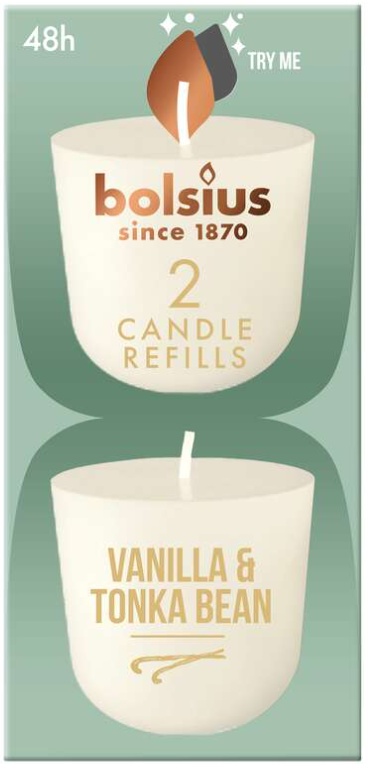 BOLSIUS CLEAN LIGHT NAVULLING VANILLE / TONKABOON