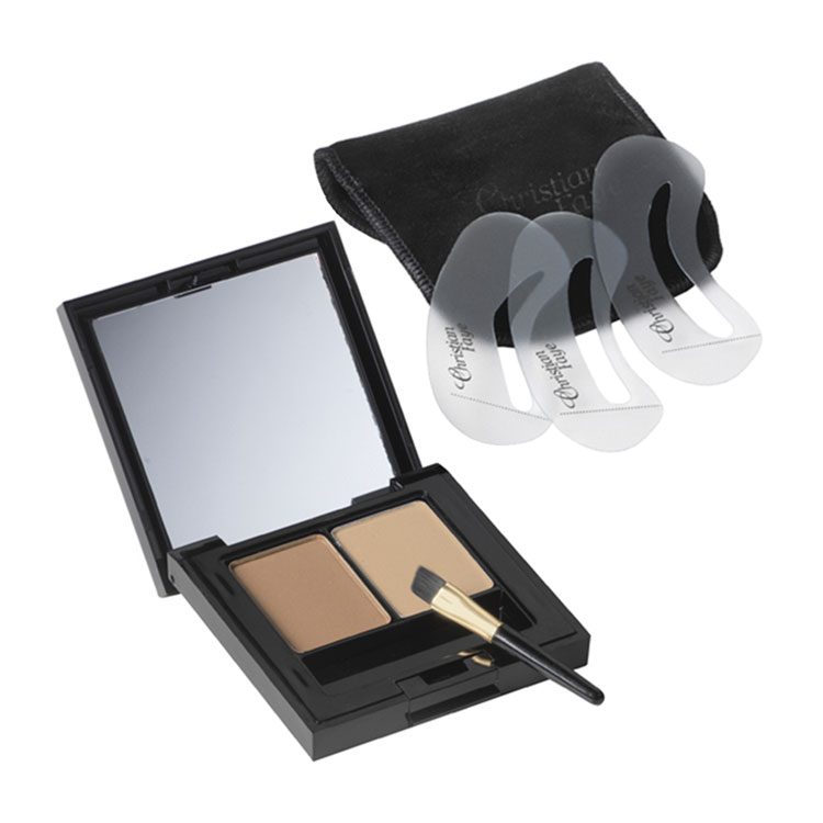 CHRISTIAN FAYE EYEBROW MAKE UP DUO BROWN