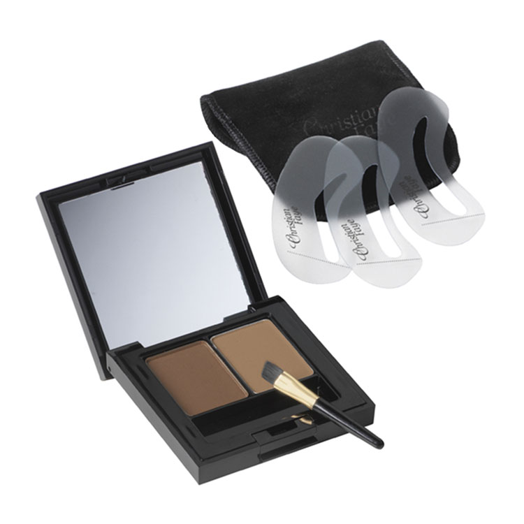 CHRISTIAN FAYE EYEBROW MAKE UP DUO MEDIUM BROWN