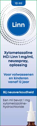 LINN XYLOMETAZOLINE 1MG DOSEERSPRAY VOLWASSEN