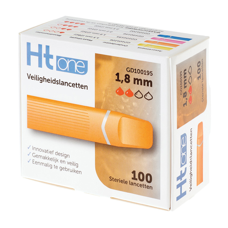 HT ONE VEILIGHEIDS LANCET 1,8MM