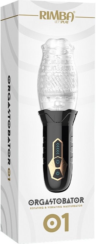 RIMBA TOYS ORGASTOBATOR 01 MANNELIJKE MASTURBATOR ZWART   TRANSPARANT