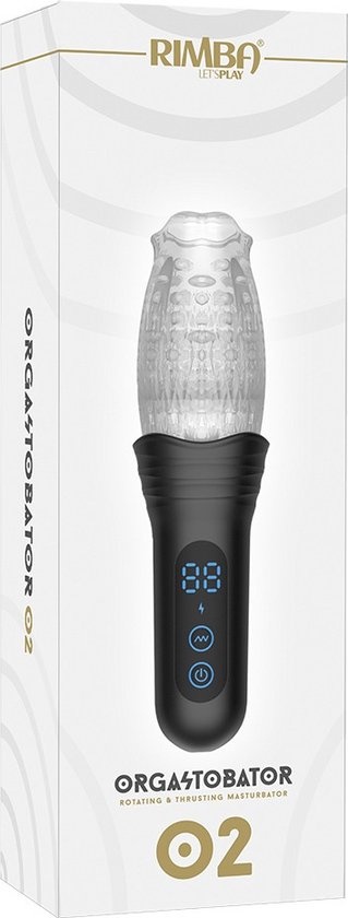 RIMBA TOYS ORGASTOBATOR 02 MANNELIJKE MASTURBATOR ZWART   TRANSPARANT