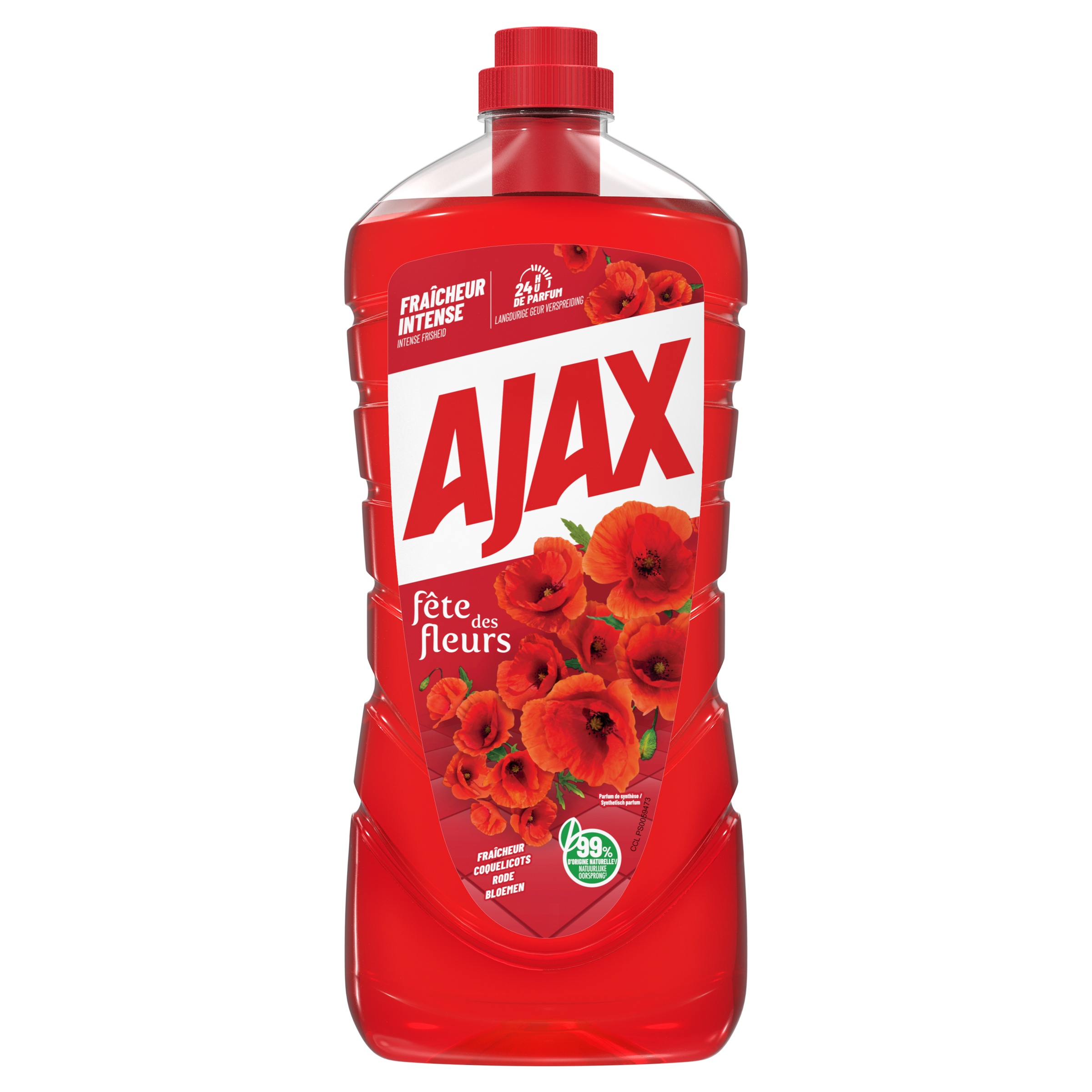 AJAX ALLESREINIGER FETE DES FLEURS RODE BLOEMEN