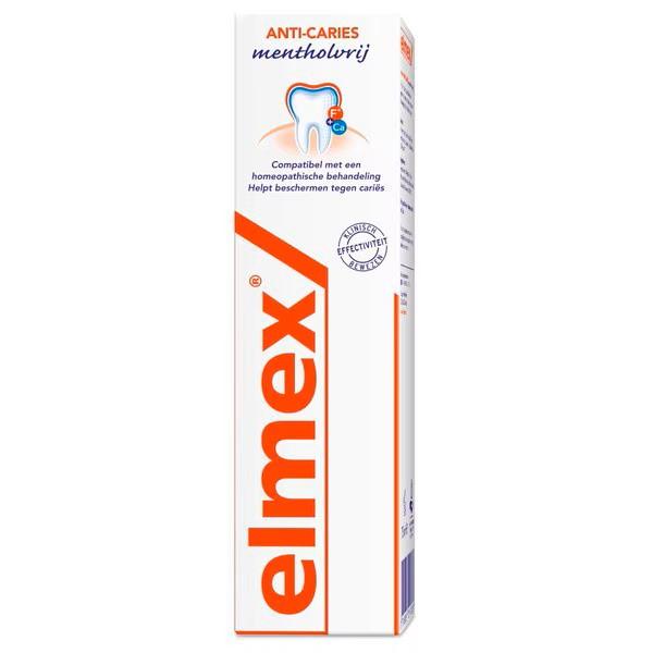ELMEX TANDPASTA ANTI CARIES MENTHOL VRIJ