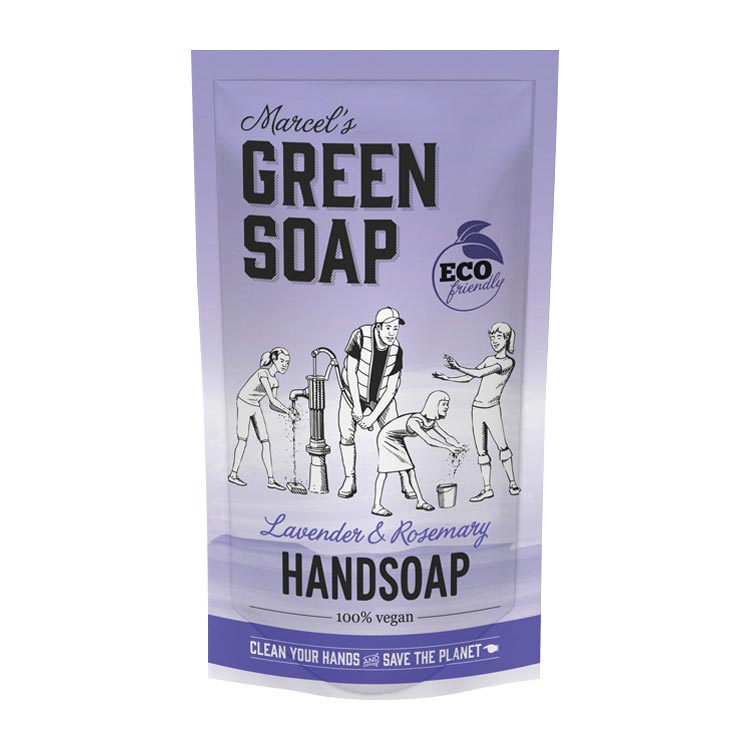 MARCEL'S GREEN SOAP HANDZEEP LAVENDEL   ROZEMARIJN NAVUL