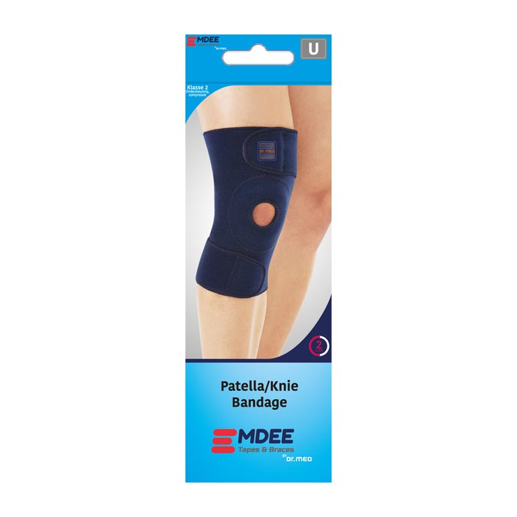 EMDEE PATELLA-KNIE BRACE BLAUW