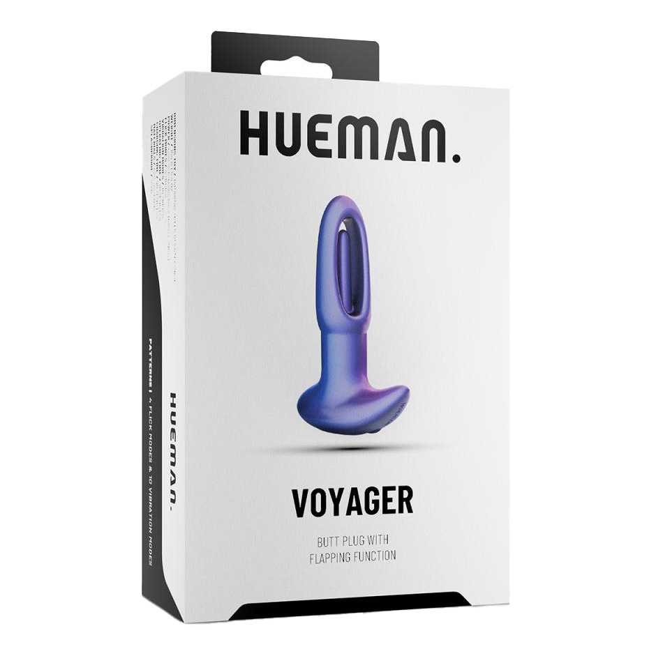 HUEMAN VOYAGER VIBRERENDE BUTT PLUG MET TIKFUNCTIE PAARS