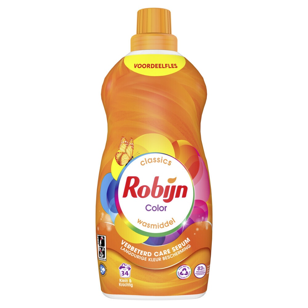ROBIJN VLOEIBAAR WASMIDDEL KLEIN   KRACHTIG COLOR